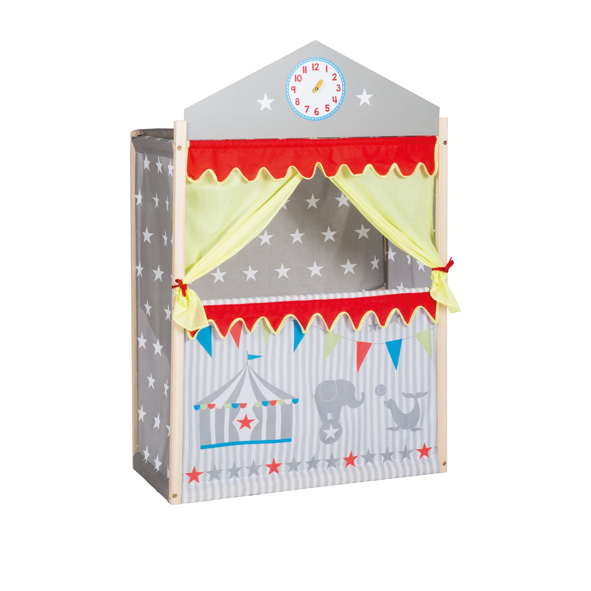 roba® mit Handpuppen Kasperletheater (freistehend mit Stoffbespannung) günstig online kaufen