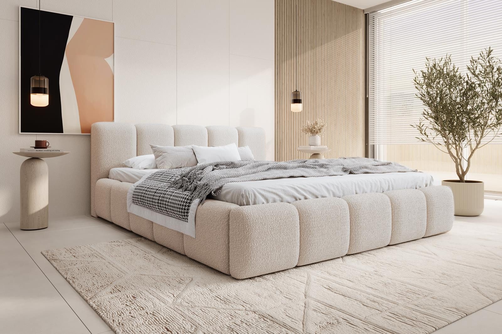Compleo Polsterbett mit niedriges Kopfteil, Design günstig online kaufen