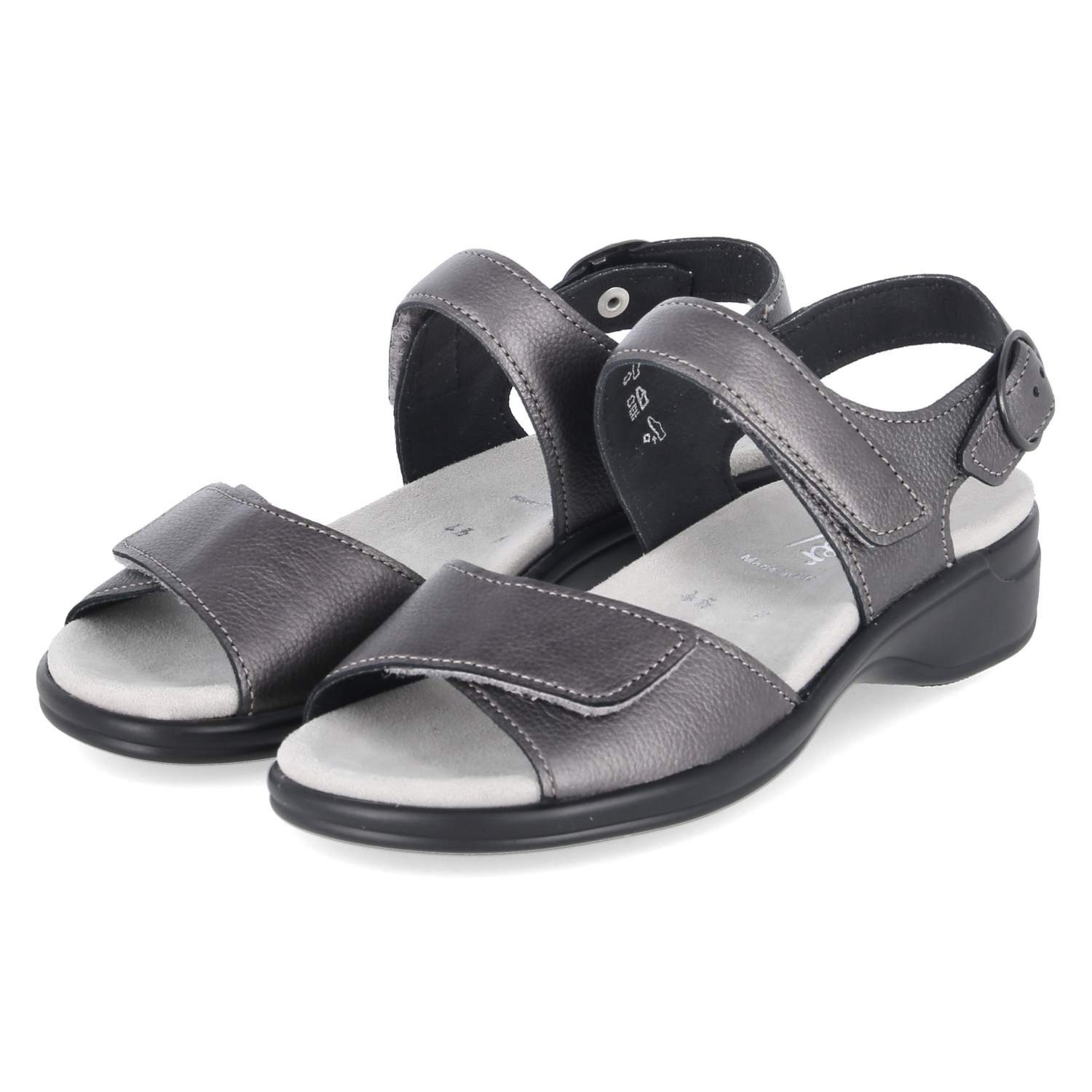 Semler Semler H1285019/037 SP Damen Glattleder grey Sandalette