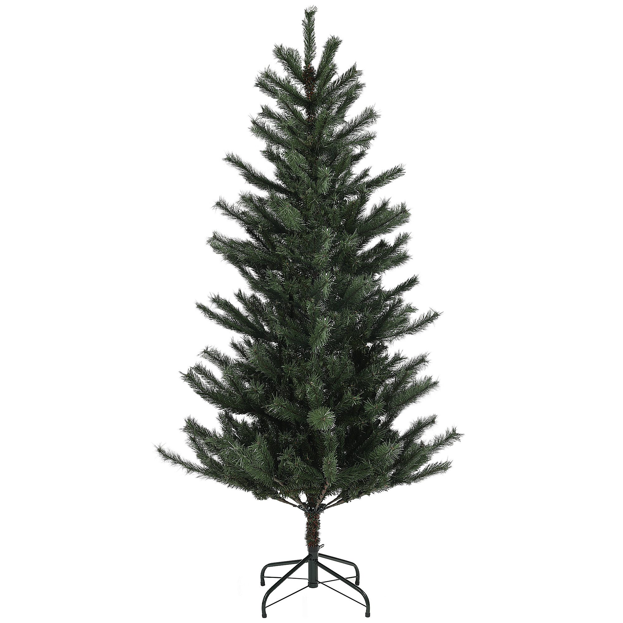 HOMCOM Künstlicher Weihnachtsbaum 180 cm Christbaum mit 467 Spitzen, flammenhemmend, Tanne, klappbar Stahlständer, für Weihnachten Deko, grün