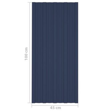 vidaXL Dachschindeln Dachpaneele 36 Stk Verzinkter Stahl Anthrazit 100x45 cm Dacheindeckung