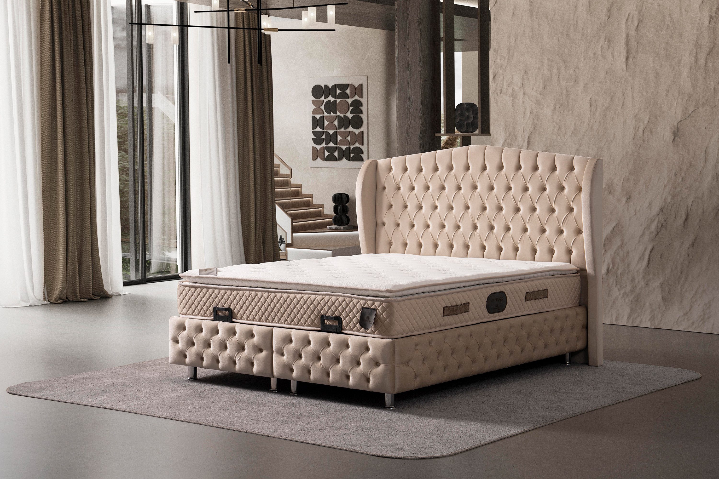 Özberk Boxspringbett Piazza-180 (180 x 200 günstig online kaufen