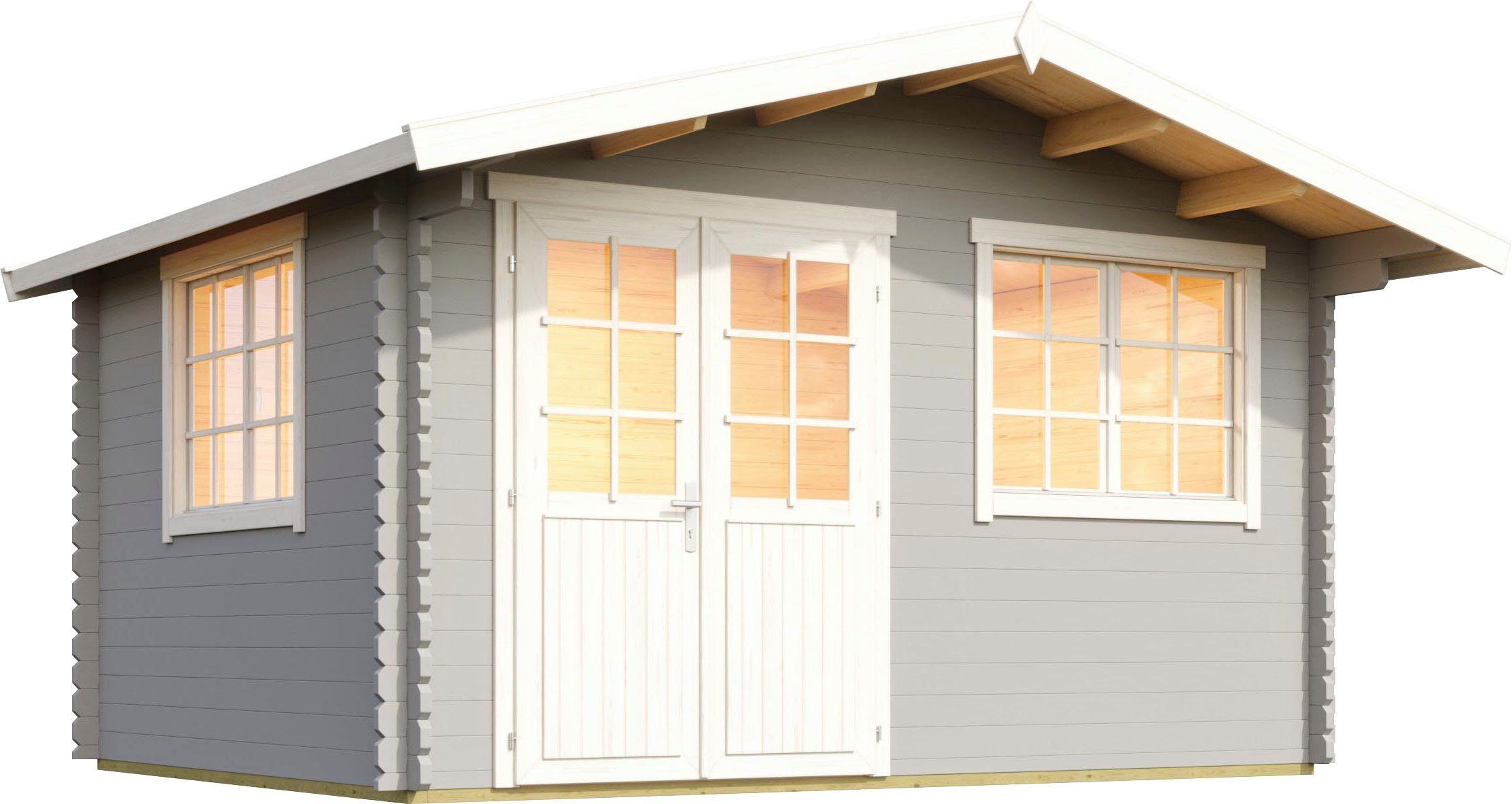 LASITA MAJA Gartenhaus NORDERNEY 2, BxT: 444,6x390 cm, (Set, inkl. Fussbodenbretter zum verlegen)