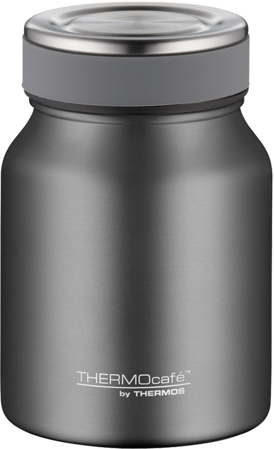 THERMOS Thermobehälter ThermoCafé, grey Stone (1-tlg), 0,5 Liter Edelstahl