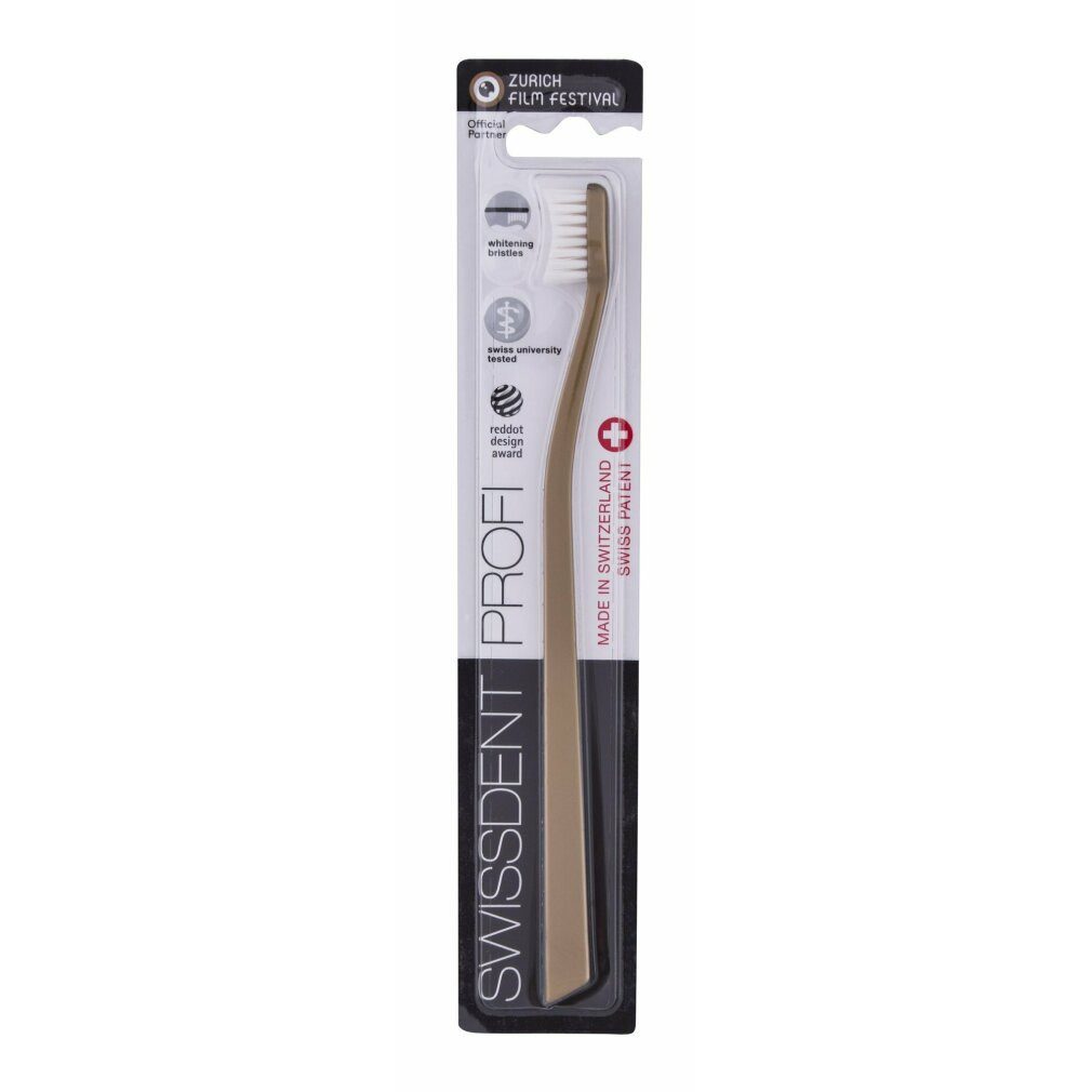 Swissdent Zahnbürste Profi Whitening Classic Zahnbürste Golden