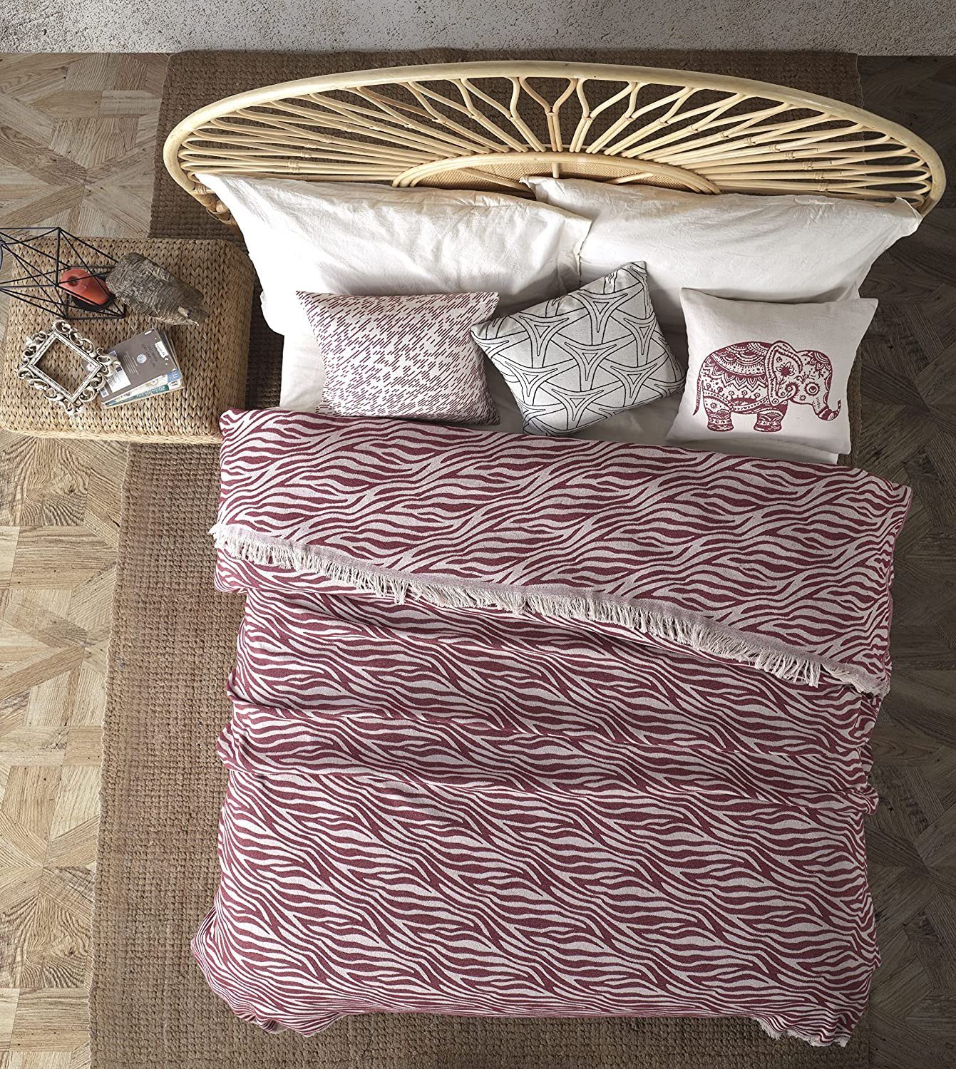 BOHORIA Tagesdecke BOHORIA® Premium Tagesdecke "Ubud" (150x200cm / 220 x 240cm), mit Muster