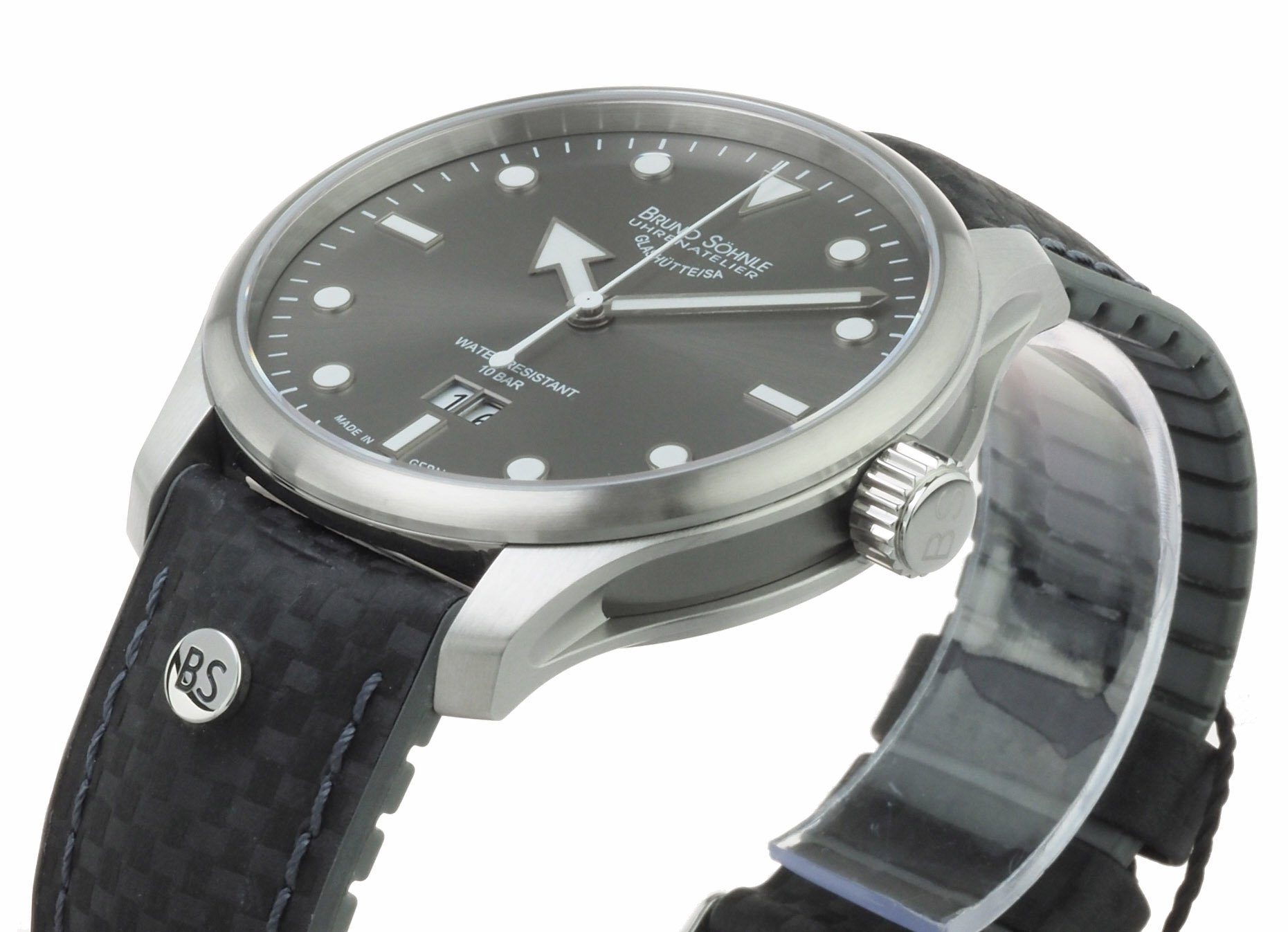 BRUNO SÖHNLE Quarzuhr Herren Uhr 17-83222-861 Triest Sport Saphirglas Glasboden Neu