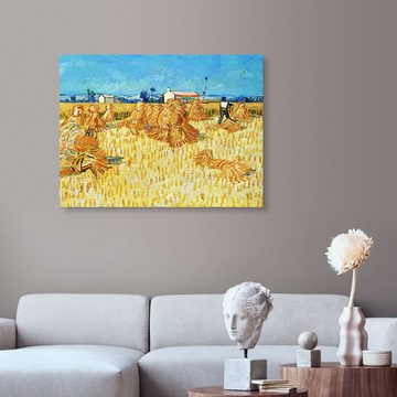 Posterlounge Forex-Bild Vincent van Gogh, Ernte in der Provence, Wohnzimmer Malerei