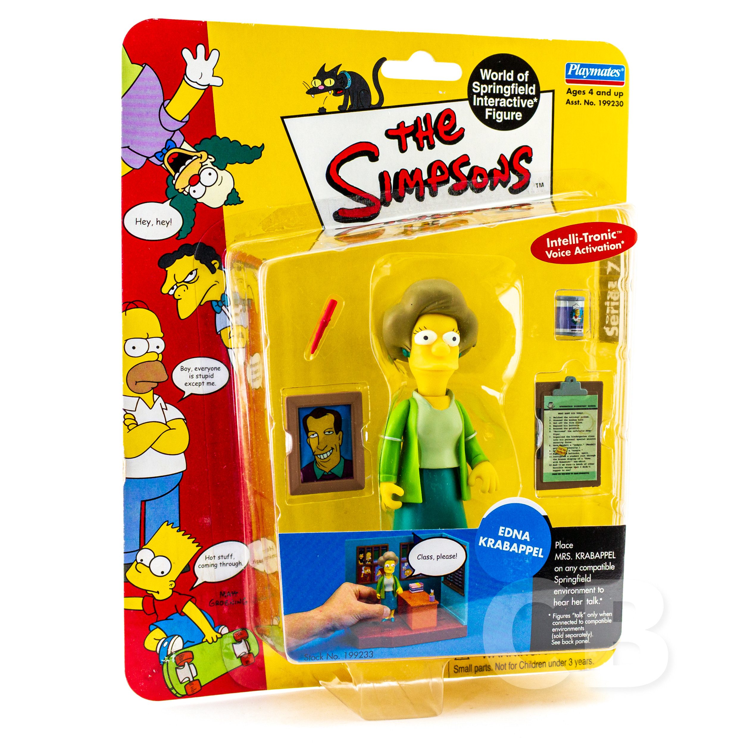 Playmates Toys Actionfigur World of Springfiel The Simpsons, Größe ca. 12 cm