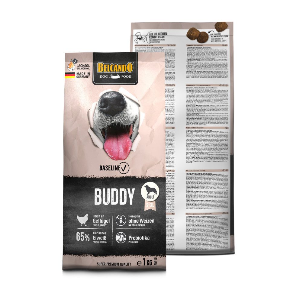 Belcando Baseline Buddy - hochwertiges Trockenfutter mit Geflügel, Trockenfutter für: Hunde