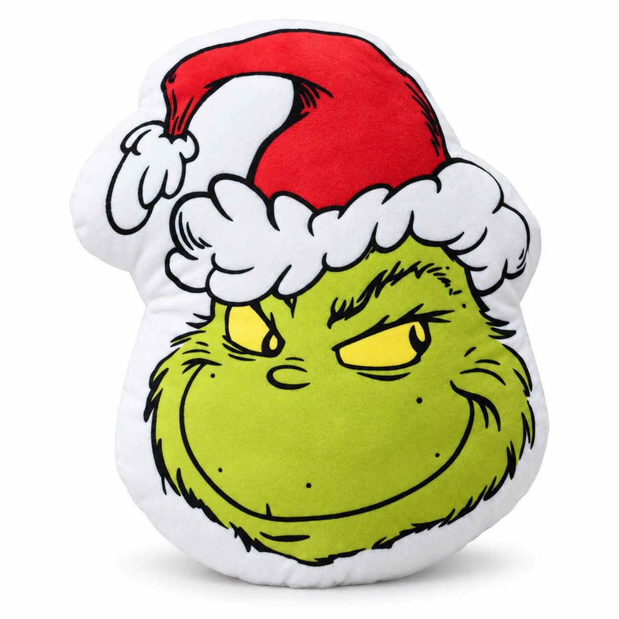 Disney Dekokissen Der Grinch Weihnachten 3D Velours Kissen Dekokissen Cushion 36x29x5 cm