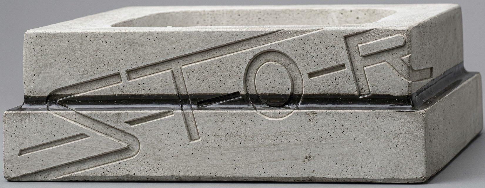 JVmoebel Dekovase Steinvase für Blumen im Garten, rustikale Deko aus Beton, Made in Europa