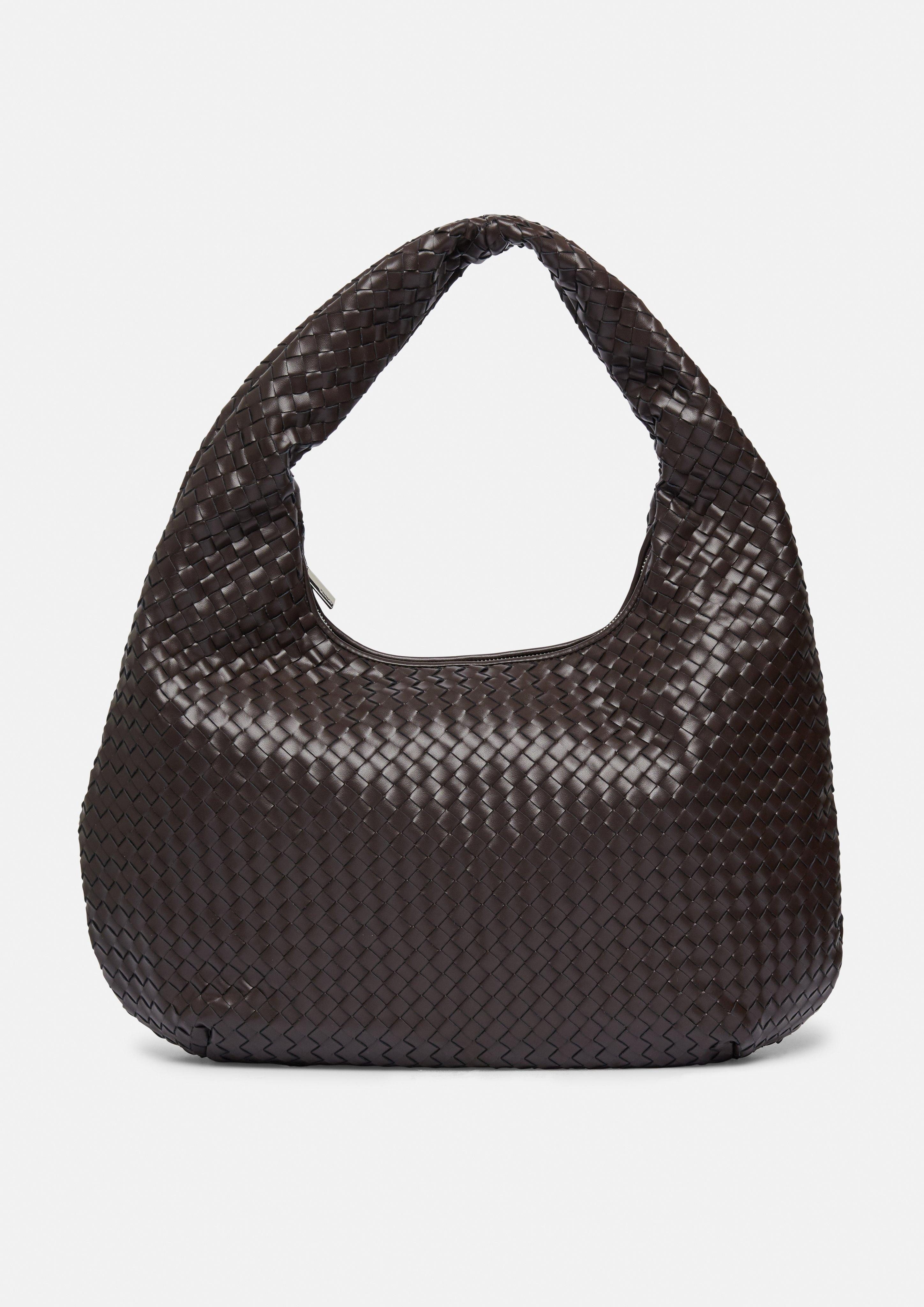 comma Tragetasche Geflochtener Shopper aus Glattleder günstig online kaufen