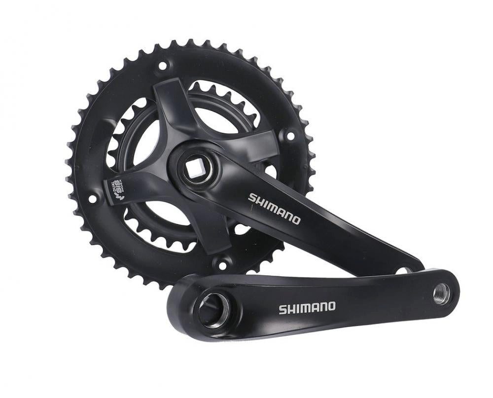 Shimano Fahrradkurbel Shimano Tourney FC-TY501 Kurbelgarnitur 46/30Z 7/8-fach 170 mm schwarz