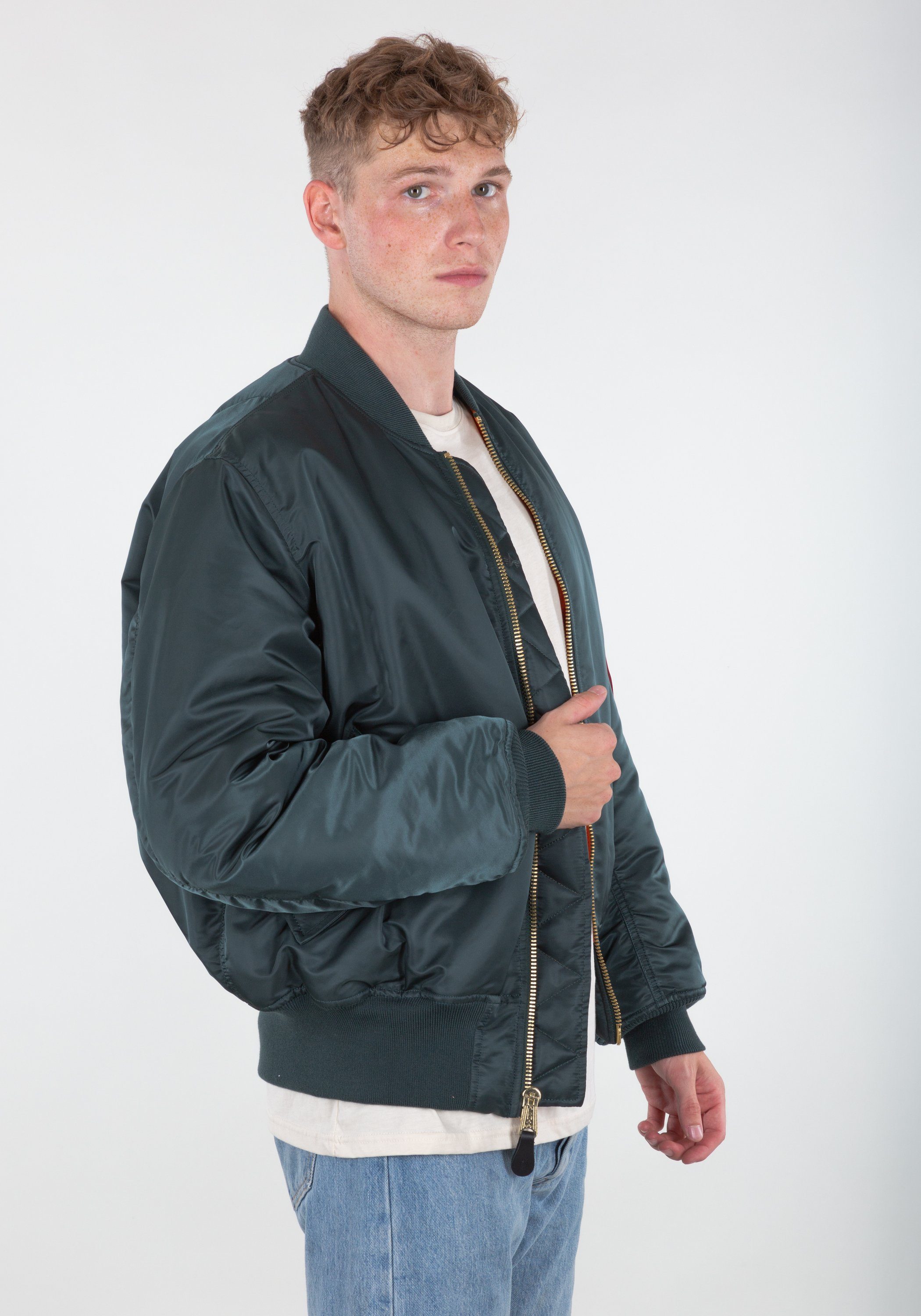 Bomberjacke Alpha Jackets Men green Industries MA-1 & Alpha (HERITAGE) Bomber Flight Industries - navy