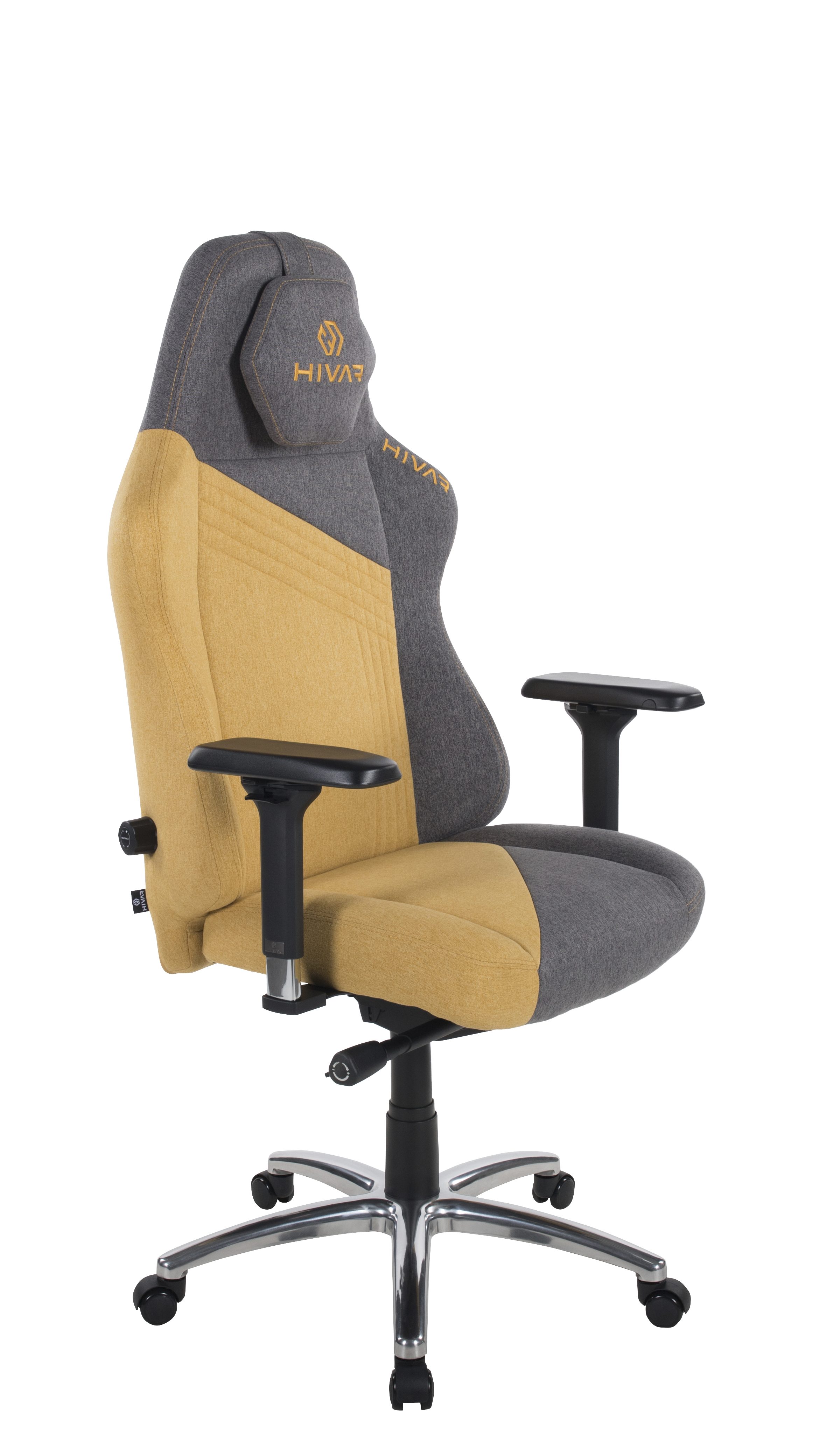 HIVAR Gaming-Stuhl SKYLAR SUN XL, Sitztiefenverstellung, TÜV geprüft, Belastbarkeit 150 kg Fußkreuz: Silver