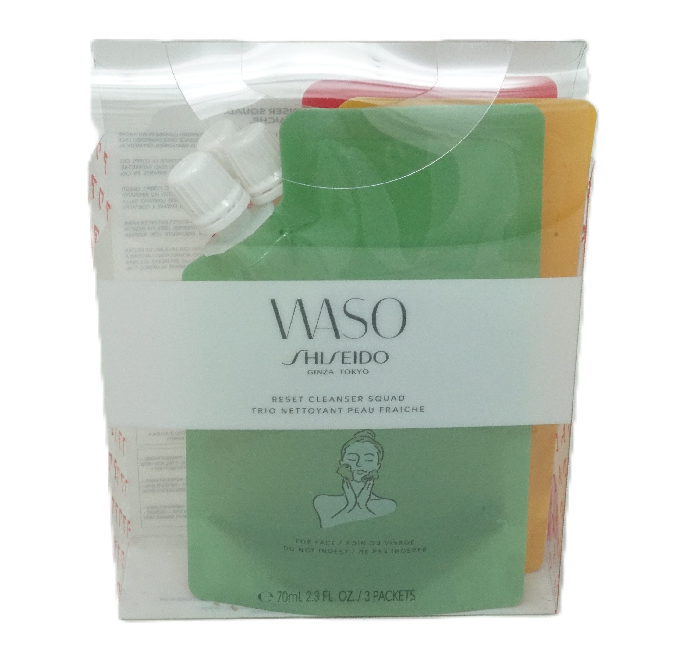 SHISEIDO Gesichtsreinigungsgel Shiseido Waso Reset cleanser squad 3x70 ml