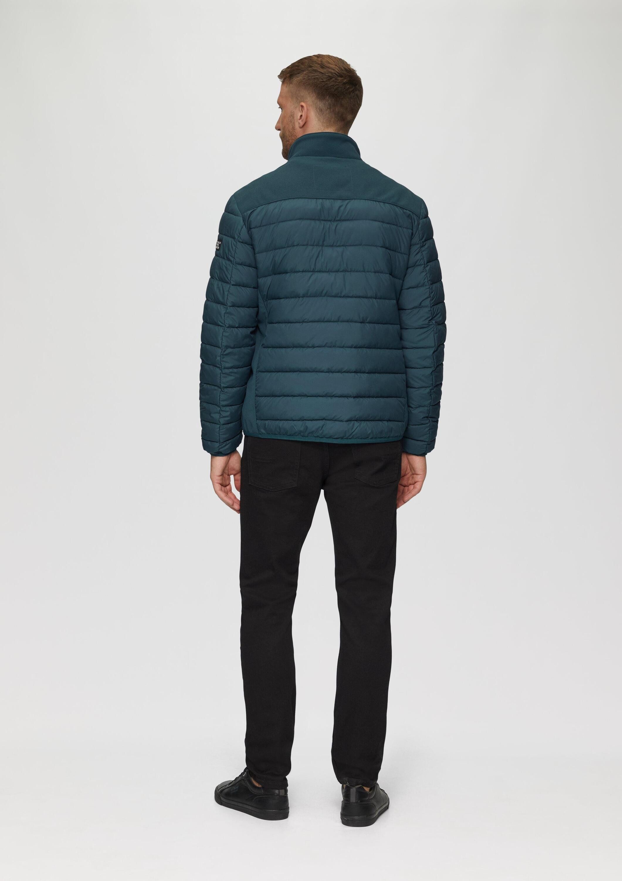 s.Oliver Funktionsjacke Outdoor-Jacke Leichte Steppjacke im Materialmix mit Kontrast-Details