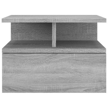 vidaXL Nachttisch Nachttisch 2Stk Hängend Grau Sonoma 40x31x27 cm Holz