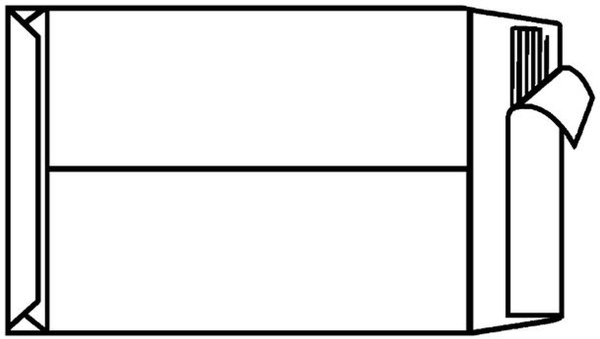 PAPYRUS Versandtasche Versandtasche B4 haftklebend braun 40mm Falte 140 g/qm VE=100 Stück