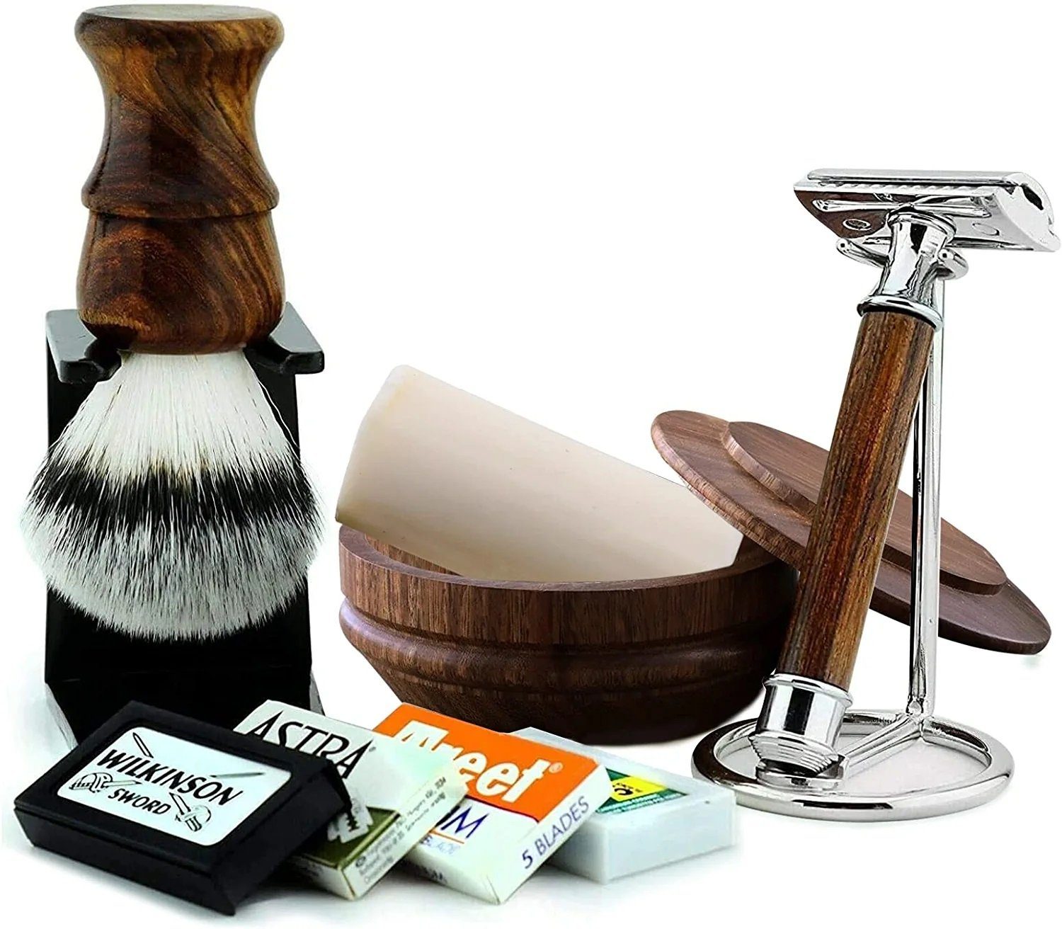 Haryali London Rasierset Haryali London Rasierset aus Holz – Rasierhobel Set für Männer