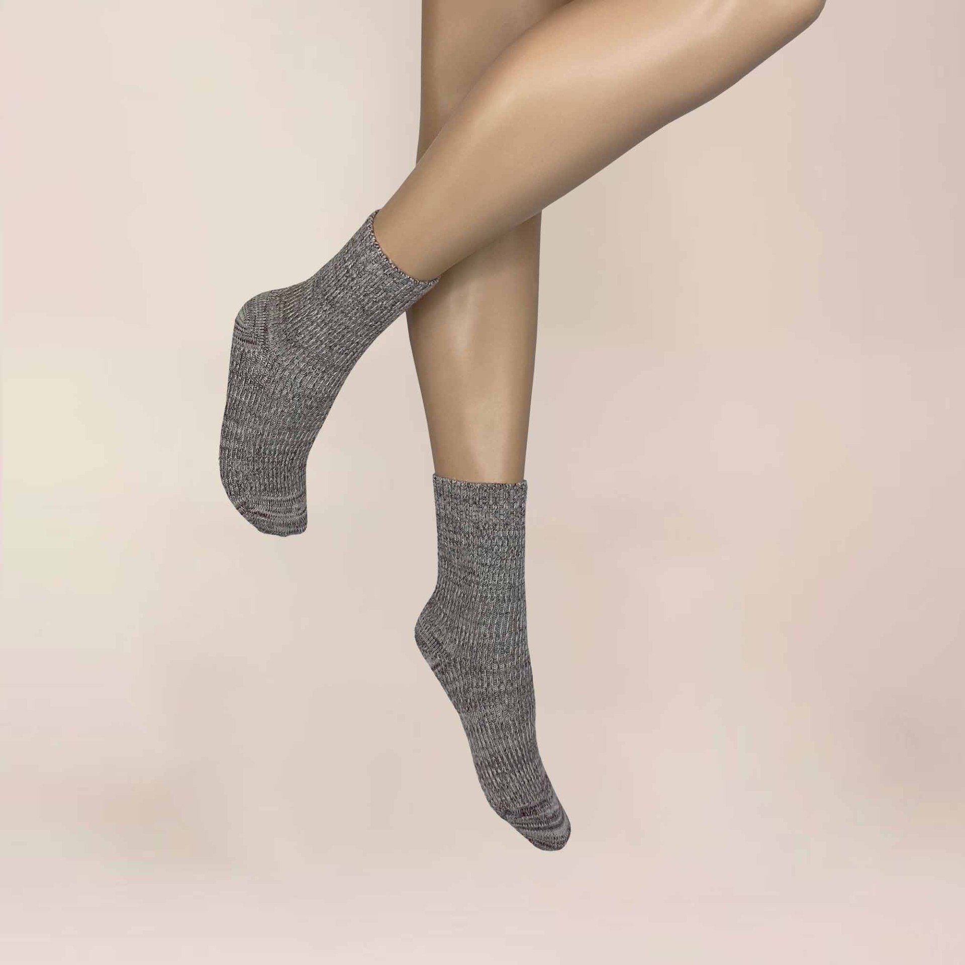 KUNERT Basicsocken Winter Flash (1-Paar) Damen Socke aus Schurwolle in Handstrick-Optik