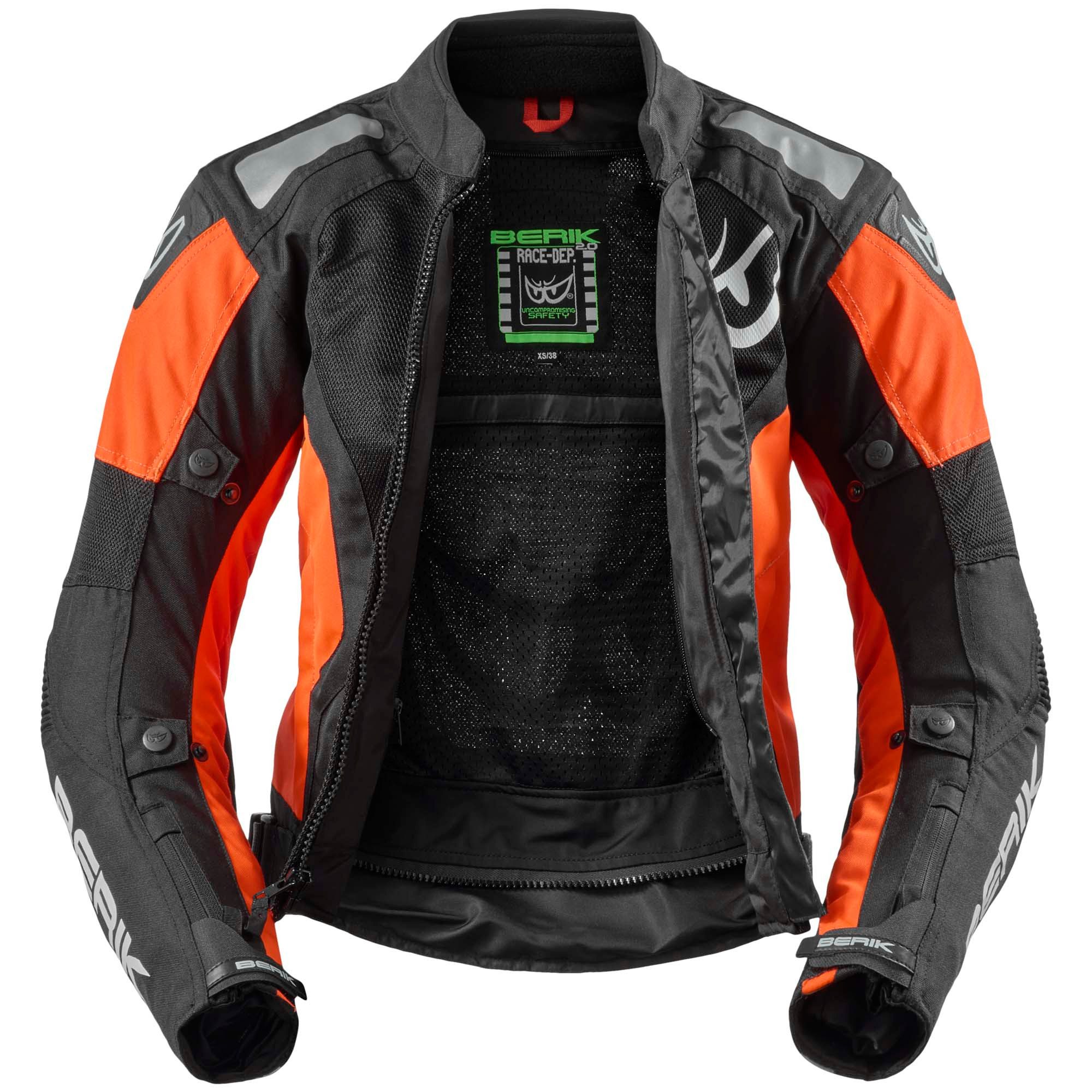 Berik Motorradjacke Vephe Damen Motorrad Textiljacke herausnehmbares Innenfutter – Bild 3 von 5