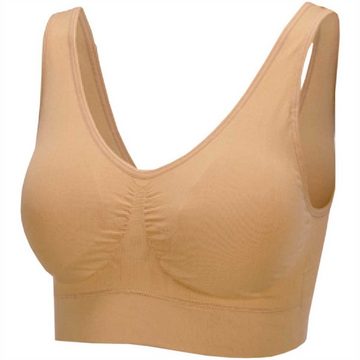 Bestlivings T-Shirt-BH (3-tlg., 3er-Pack) Damen Basic Wohlfühl BH - 3er Pack - Seamless BH Bralette - ohne Bügel, ohne Clips - Nahtloser Yoga Bra Top