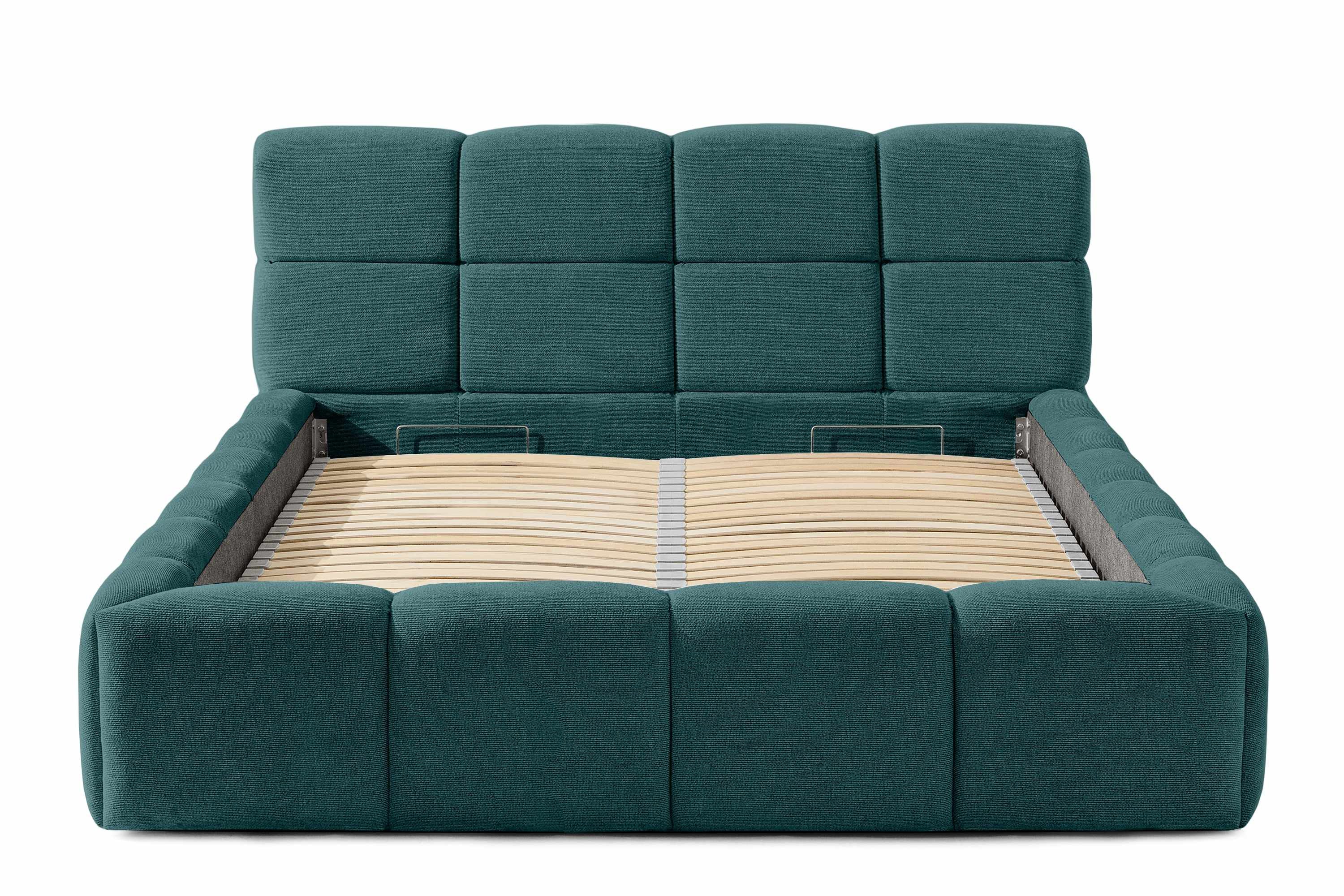KONSIMO® Polsterbett Doppelbett AERI mit Stauraum, günstig online kaufen
