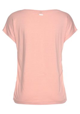 Laura Scott Shirtbluse aus Satin mit dezentem Aufdruck