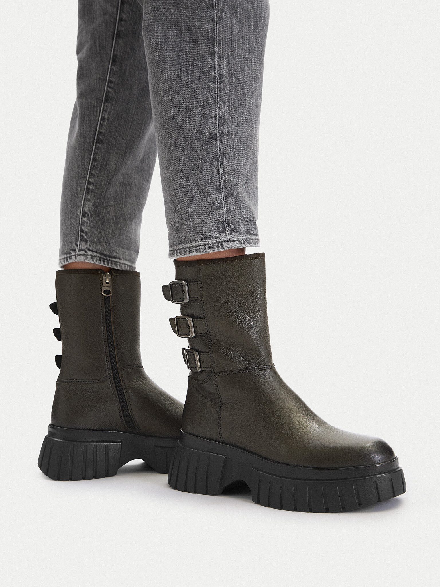 G-STAR G Star Raw Frauen-Fußstiefel Grün G-STAR RAW-CEO-WI33-CS555-KIWI-13 Kh Stiefel