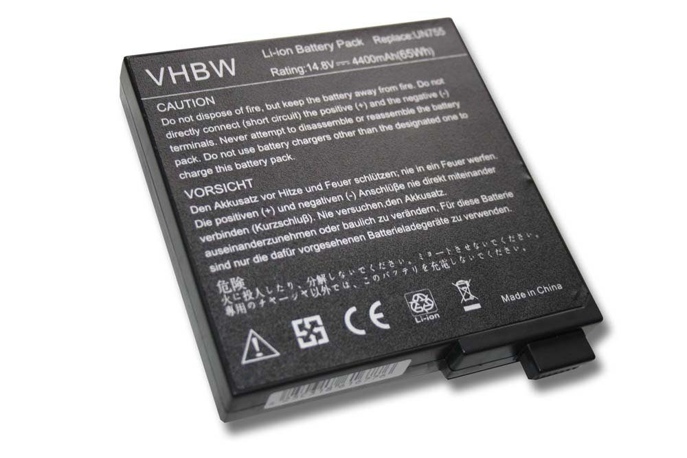 vhbw kompatibel mit Jetta Jetbook 2300P, 755SI4, 2300 Laptop-Akku Li-Ion 4400 mAh (14,8 V)