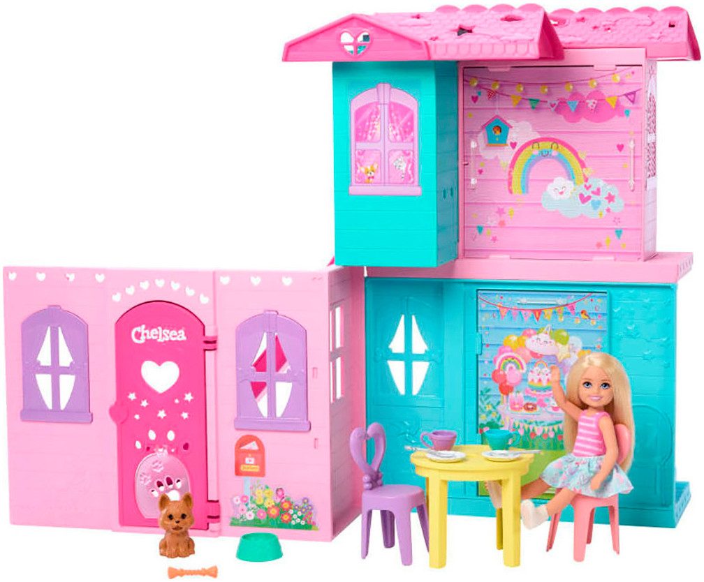 Barbie Puppenhaus Aufklappbares Pop-Up-Haus Chelsea günstig online kaufen