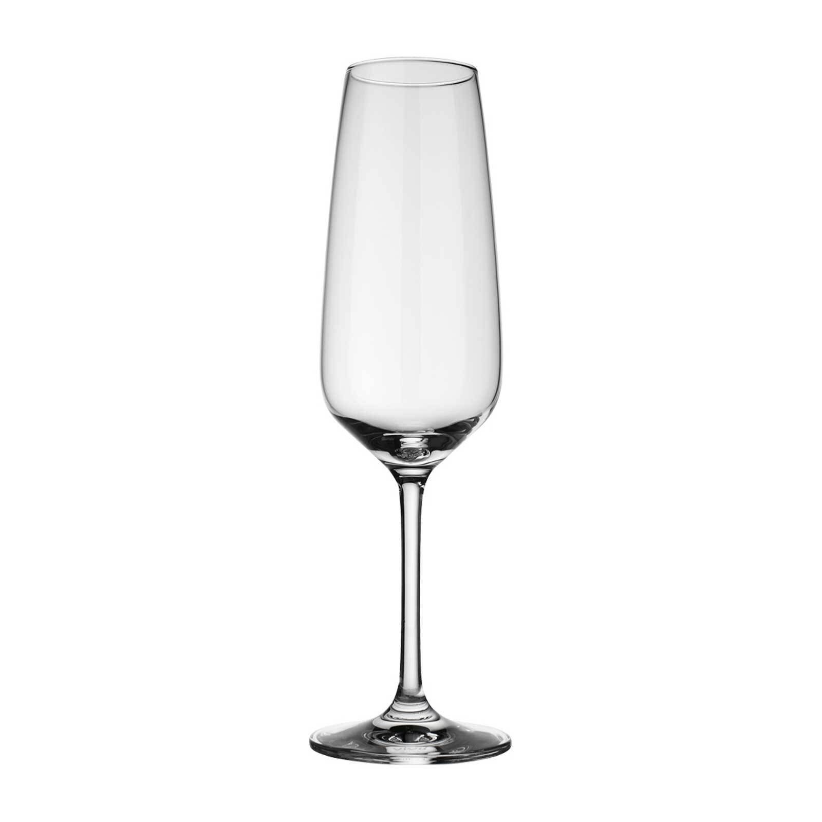 Villeroy & Boch Sektglas Voice Basic Sektgläser 360 ml 4er Set, 4-tlg., Glas