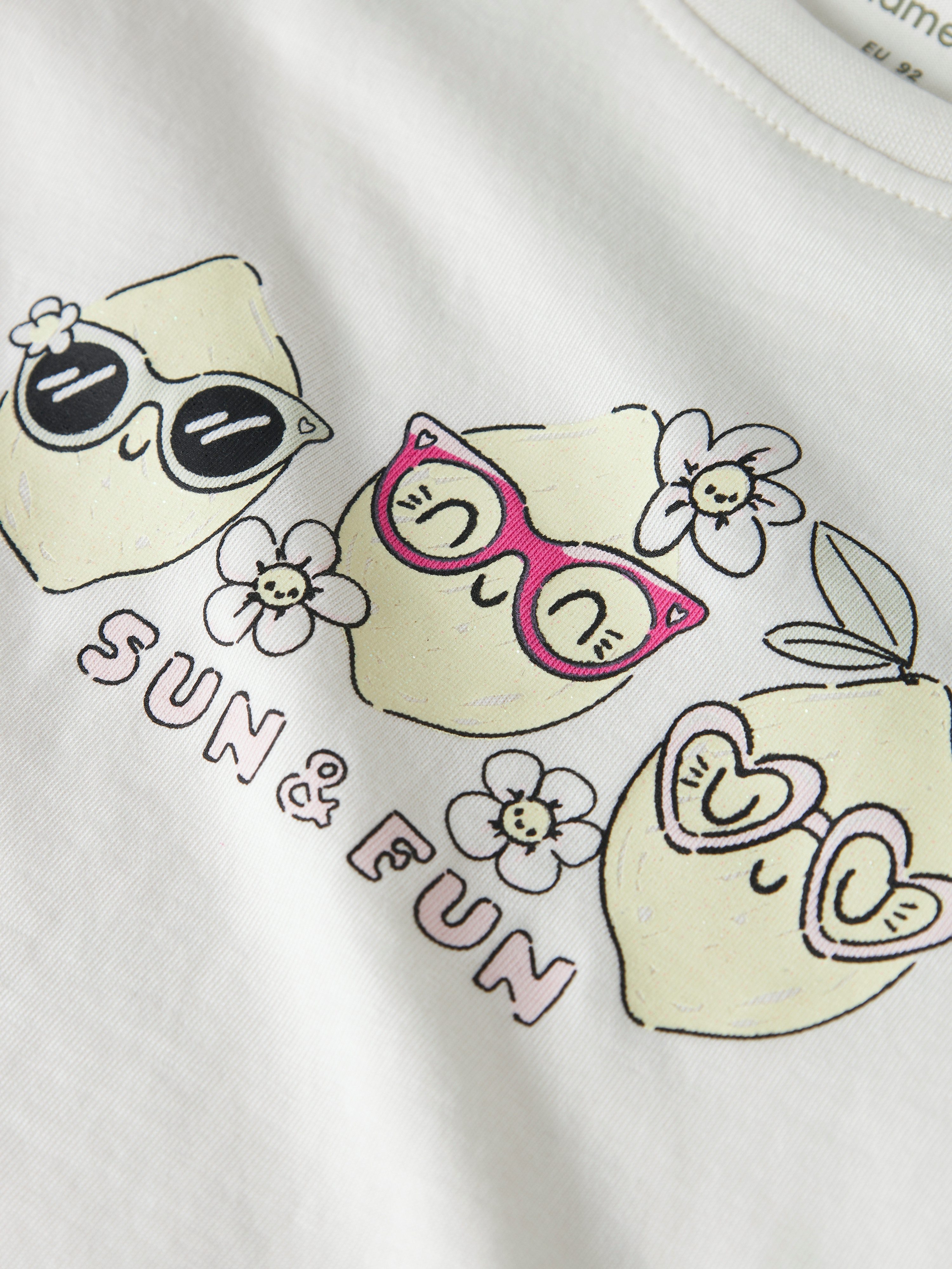Name It T-Shirt NMFVIBEKE CAPSL TOP – Bild 4 von 4