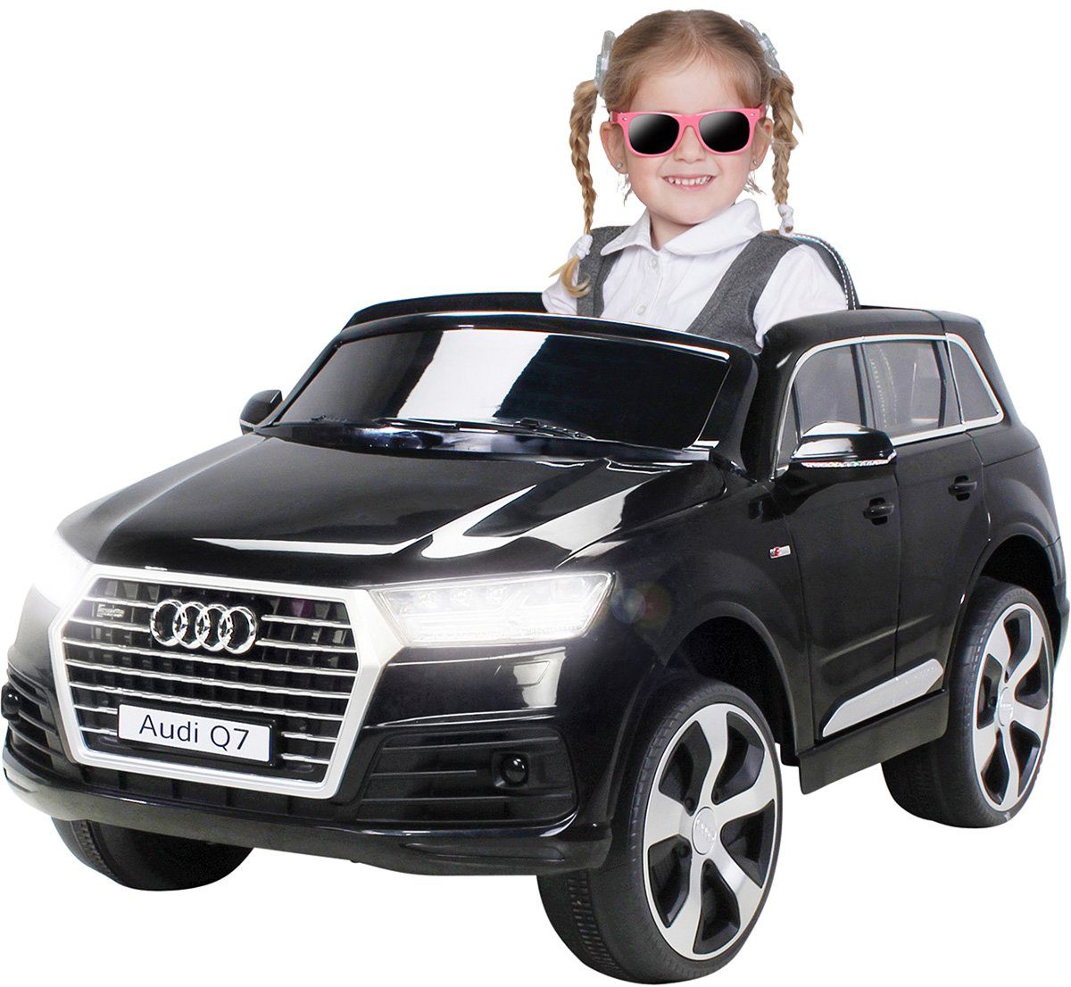 Actionbikes Motors Elektro-Kinderauto Kinder Elektro Auto Audi Q7 4M  Highdoor mit Fernbedienung, Belastbarkeit 35 kg, (1-tlg), Kinder Fahrzeug  Spielzeug ab 3 Jahre - Bremsautomatik