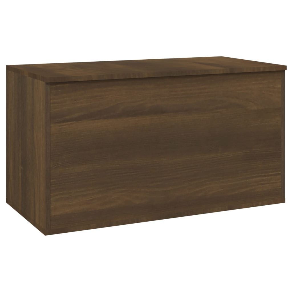Truhe Aufbewahrungstruhe Braun Eichen-Optik 84x42x46 cm Spanplatte