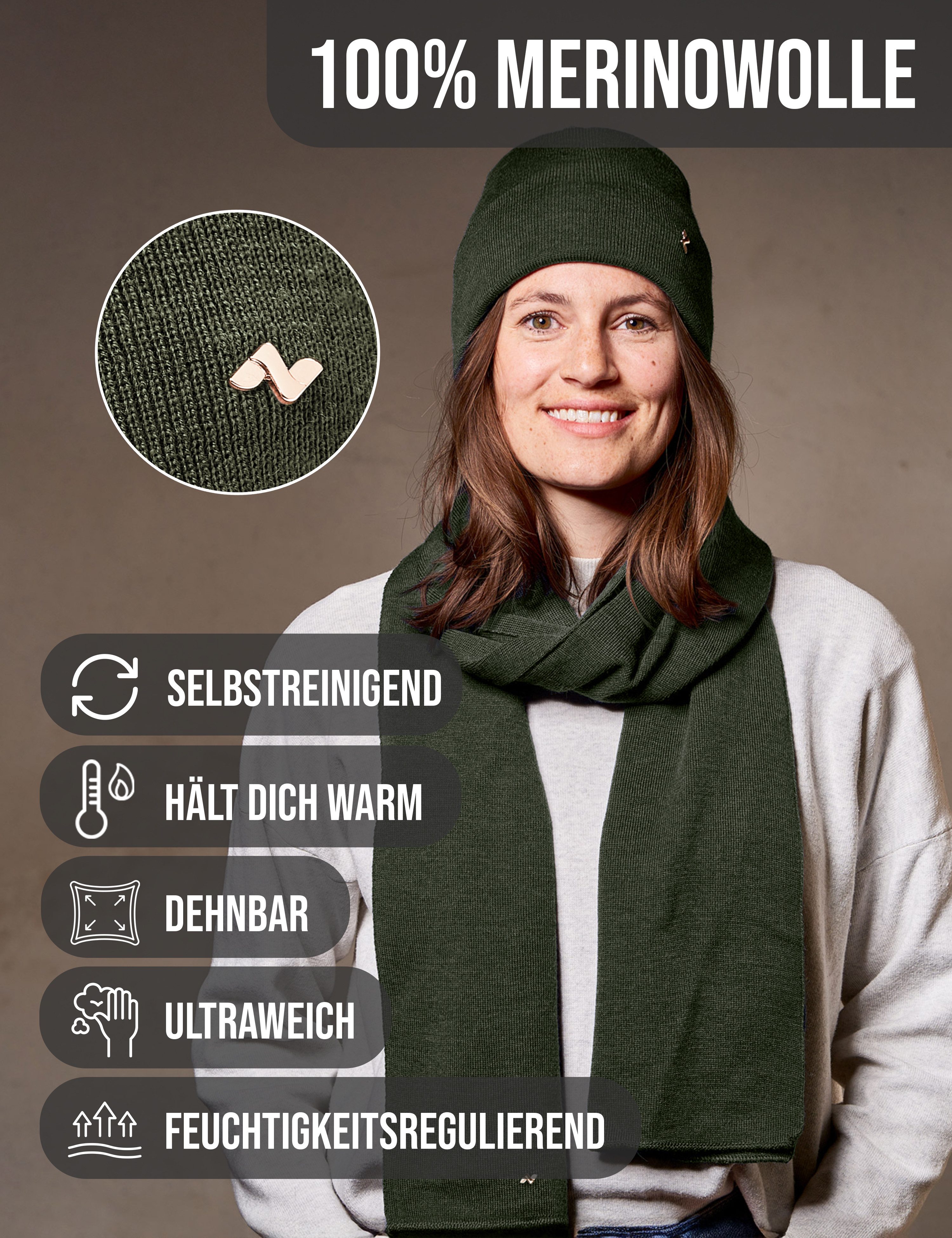 NYTTED® Beanie Beanie & Schal Set