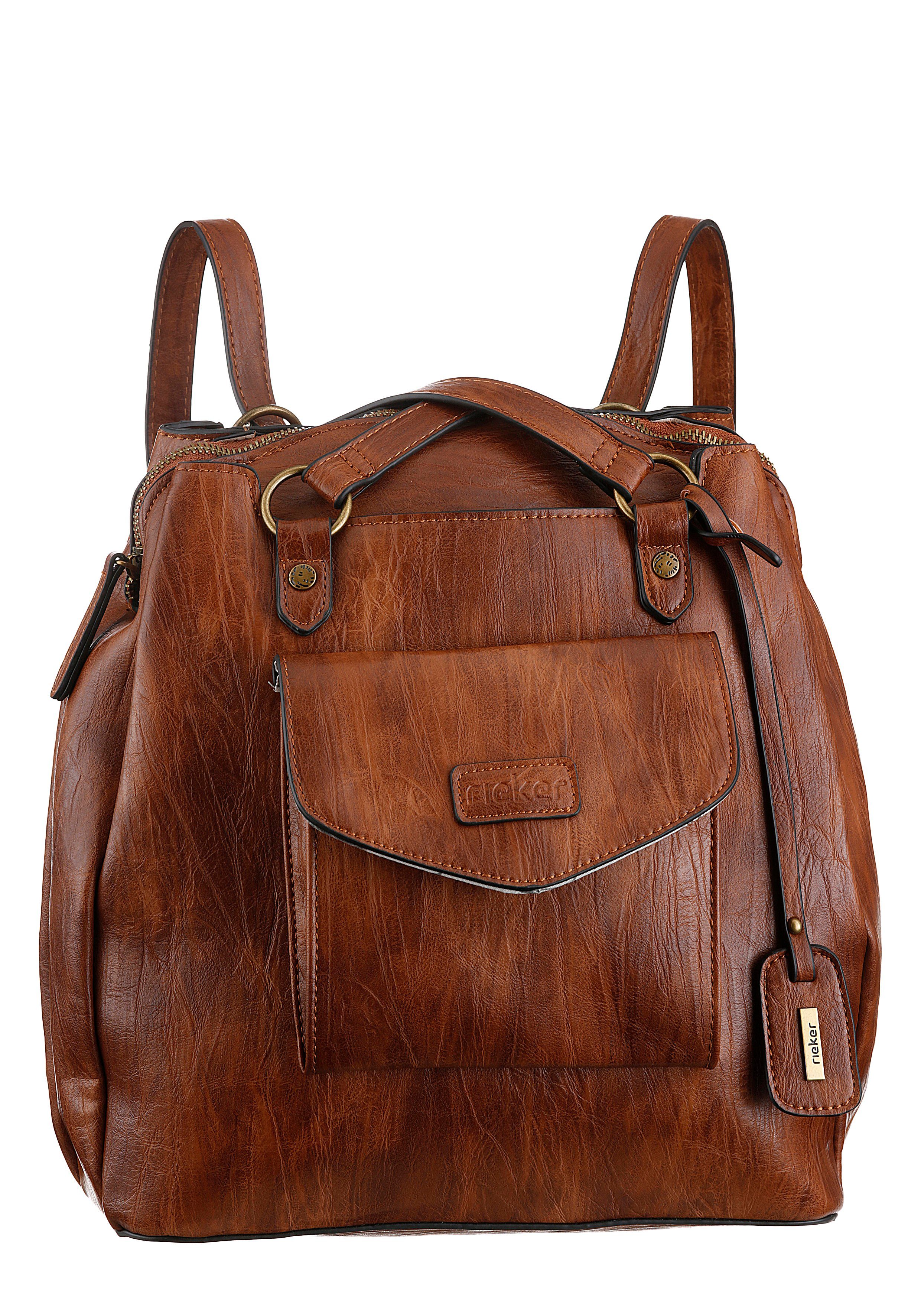 Rieker Henkeltasche, Damen-Tasche, Umhängetasche, auch als Rucksack tragbar günstig online kaufen