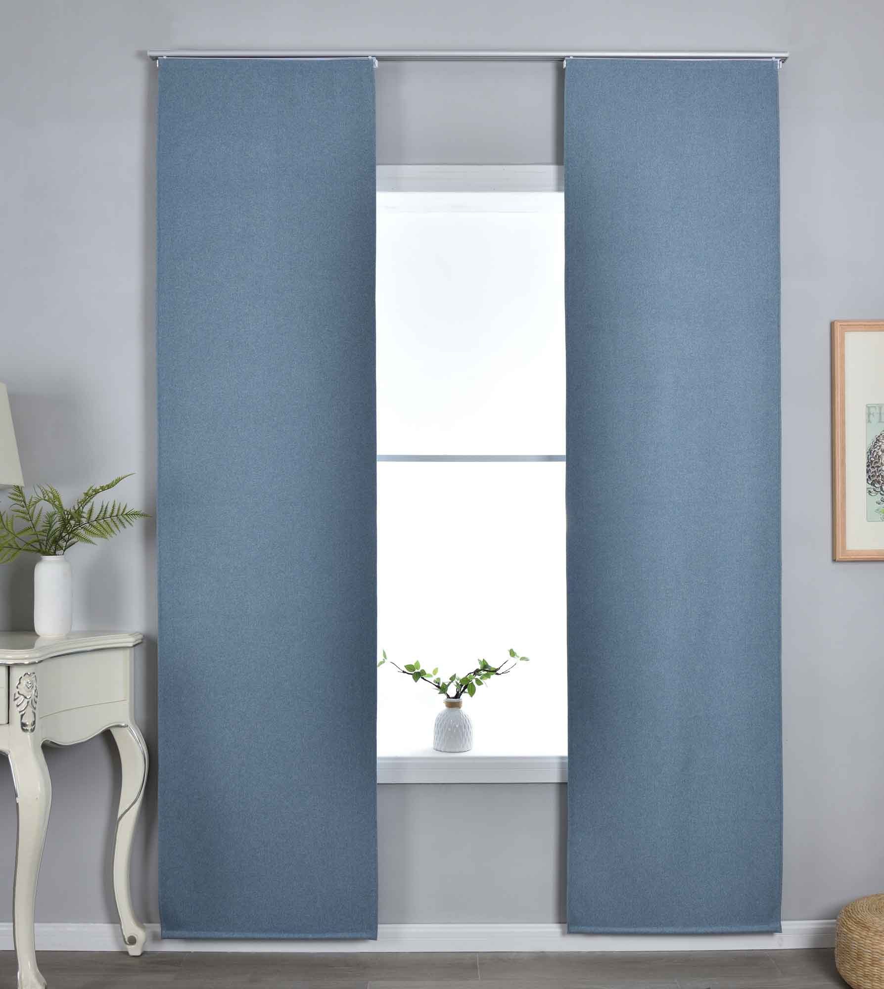 Gardinenbox Vorhang (2 St), Klettband, verdunkelnd, Blackout, Paneelwagen B günstig online kaufen