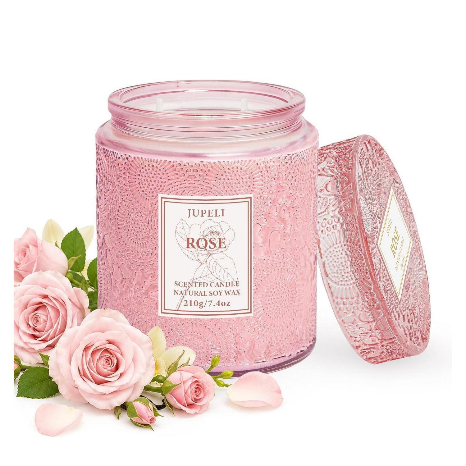LuxusKollektion Duftkerze Duftkerze Rose Sojawachs