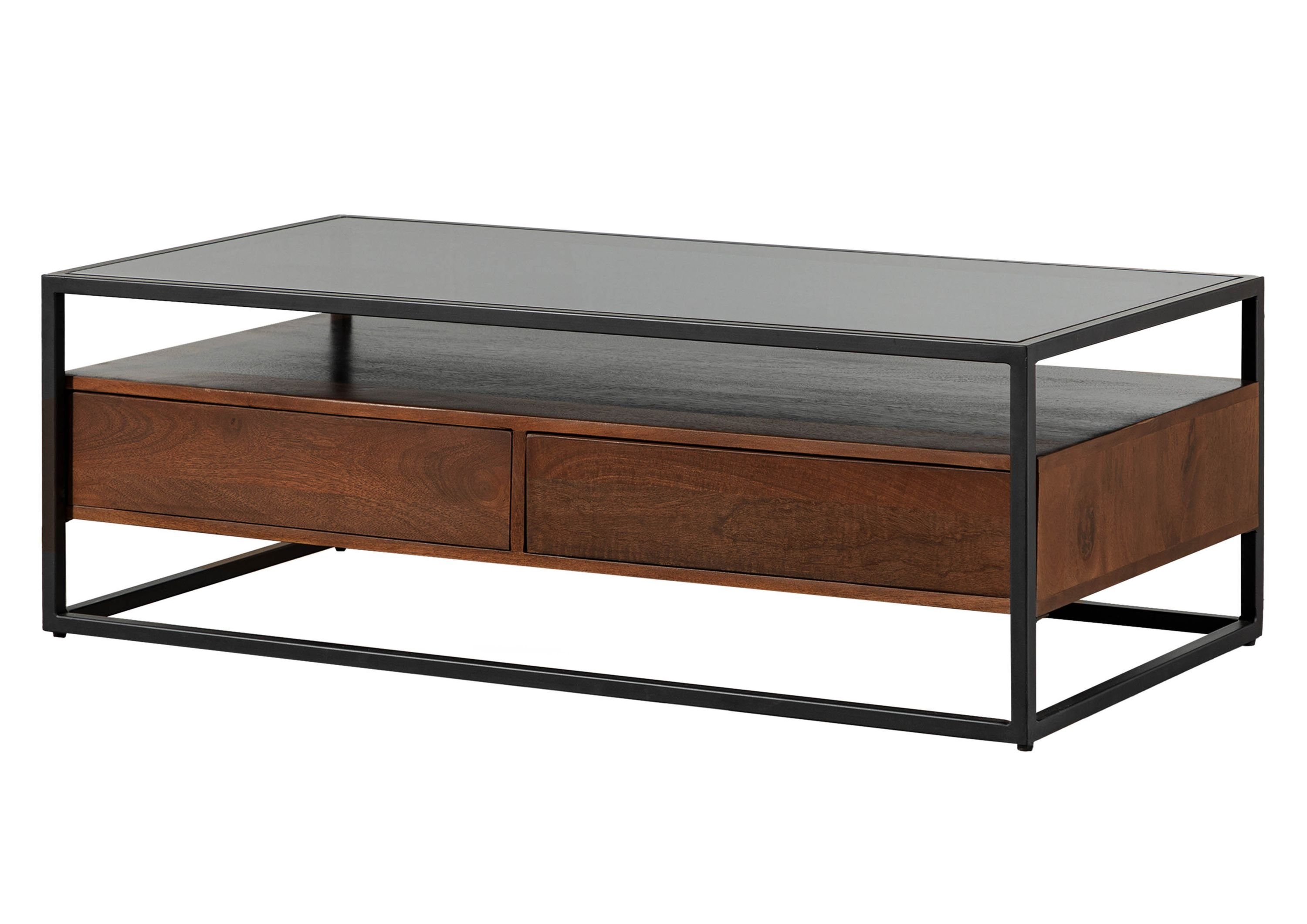 Massivmoebel24 Couchtisch LOUNGE COLLECTION (Massivholz, Massivholztisch), Mango 120x60x40 braun geölt LOUNGE COLLECTION #102