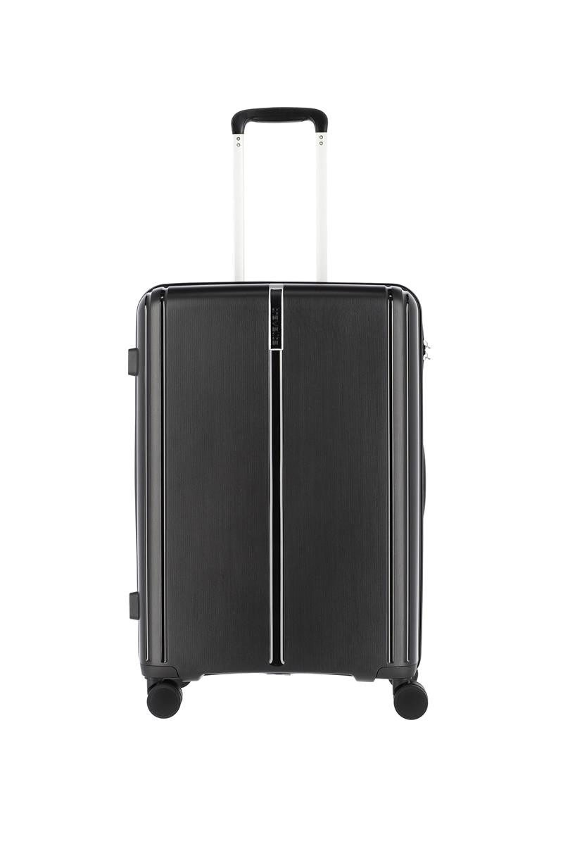 travelite Hartschalen-Trolley travelite Hartschalenkoffer Vaka M 65 cm Polypropylen Schwarz