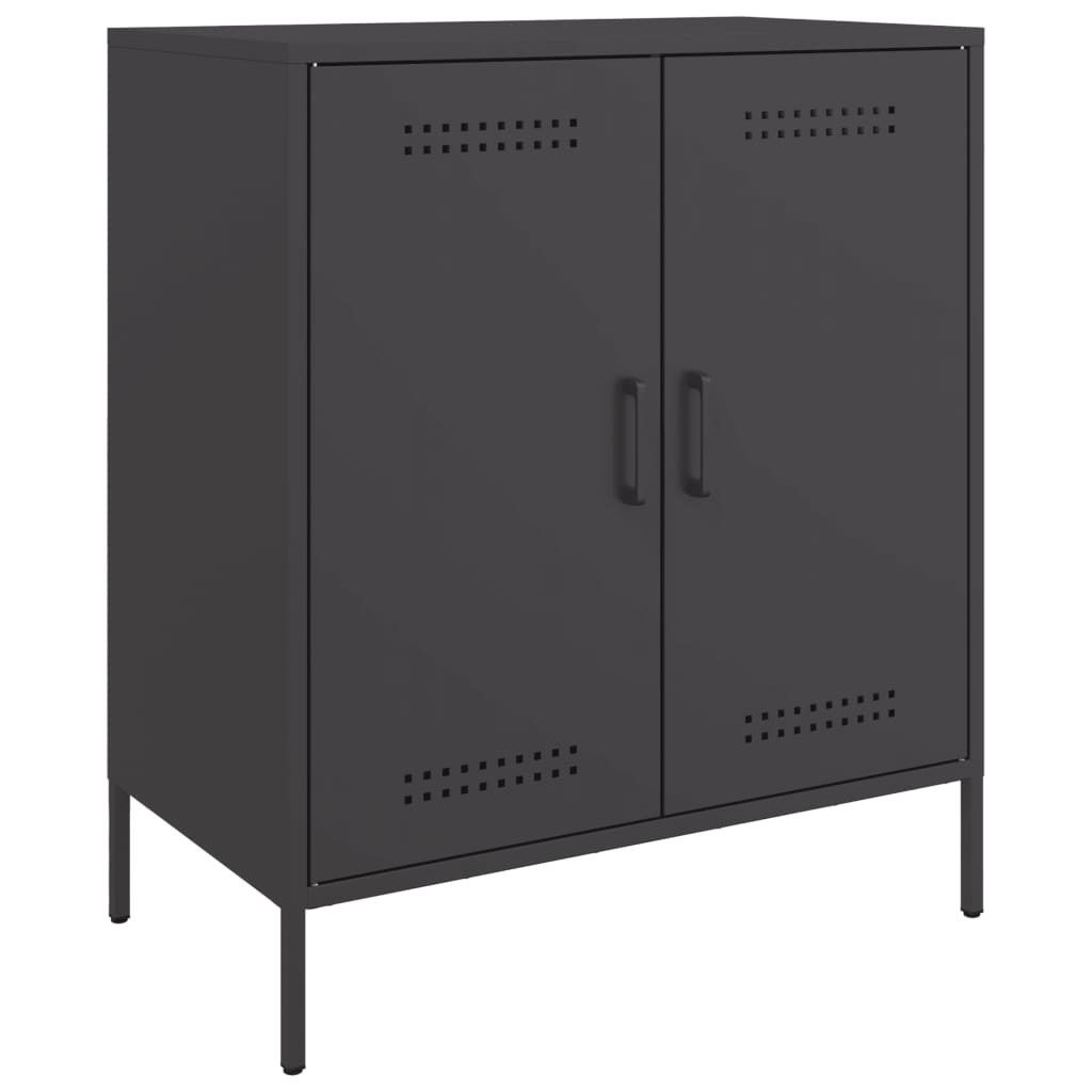 vidaXL Sideboard Sideboard Schwarz 68x39x79 cm Stahl (1 St) günstig online kaufen