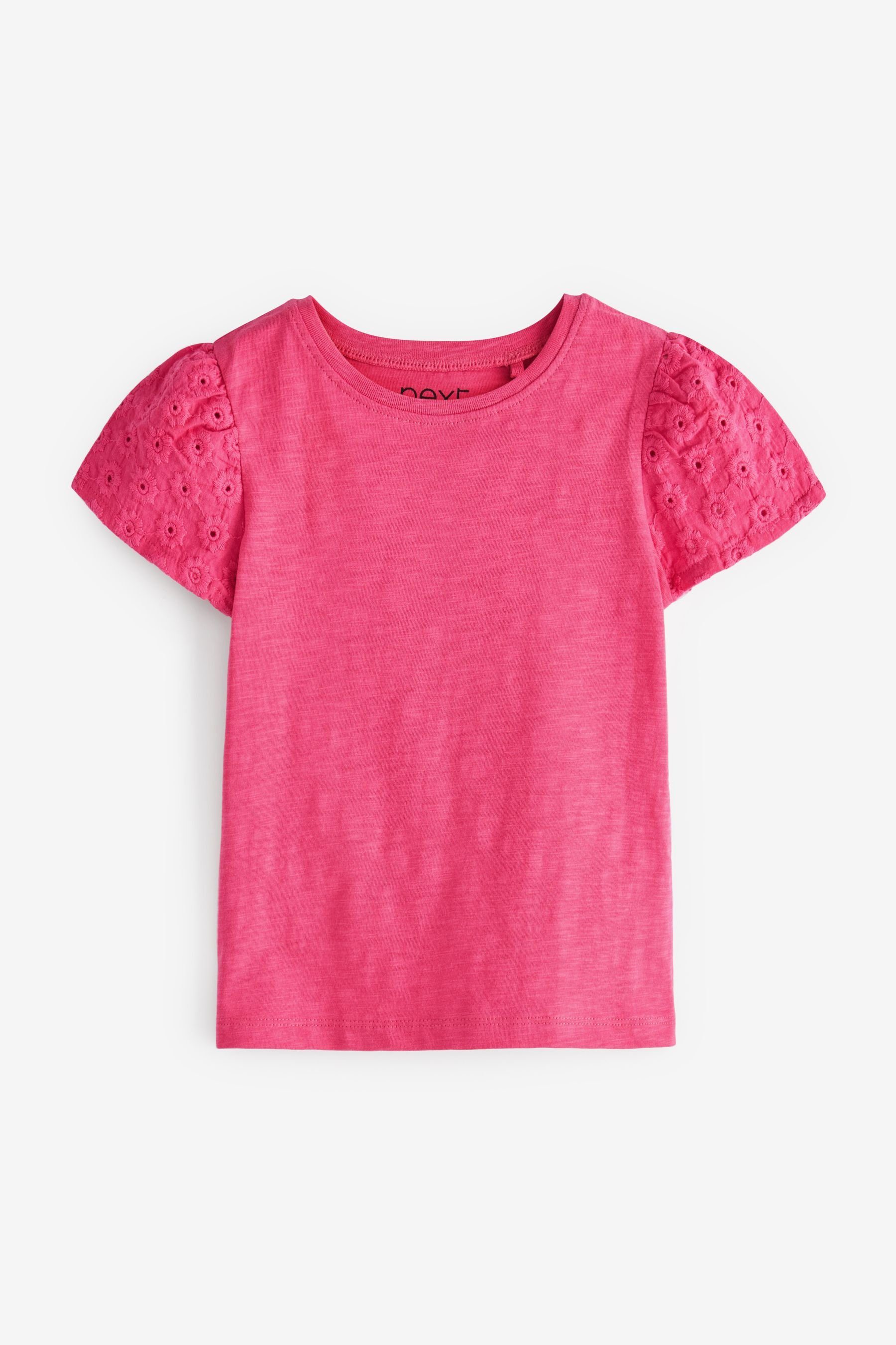 Kinder Mädchen (Gr. 50 - 92) Next T-Shirt T-Shirts aus Baumwolle, 3er-Pack (3-tlg)
