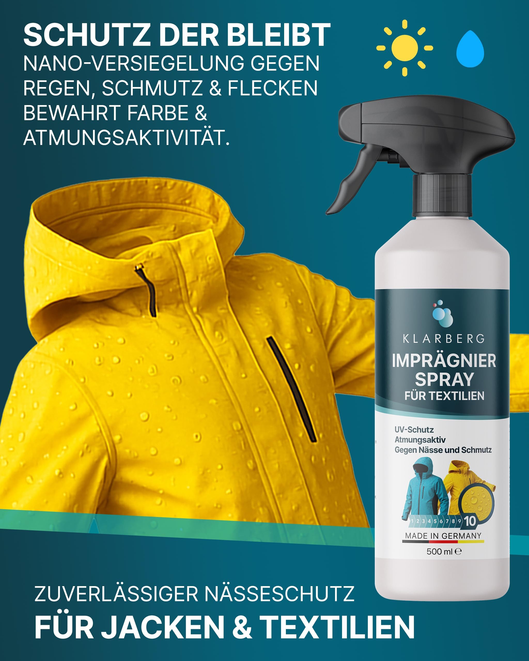 Klarberg Imprägnierung für Textilien Imprägnierspray (2 St)