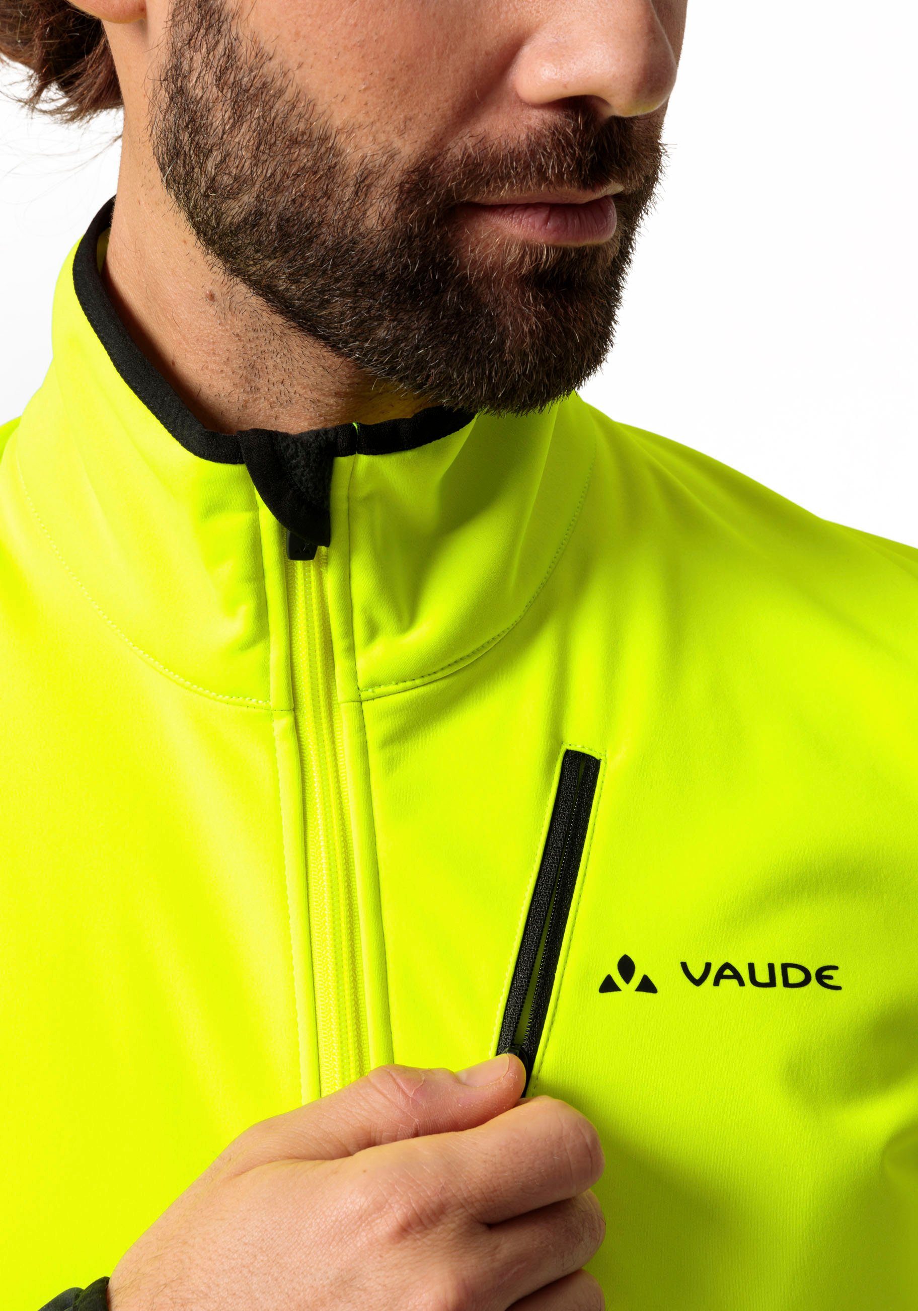 VAUDE Softshelljacke MEN'S yellow neon JACKET II MATERA SOFTSHELL