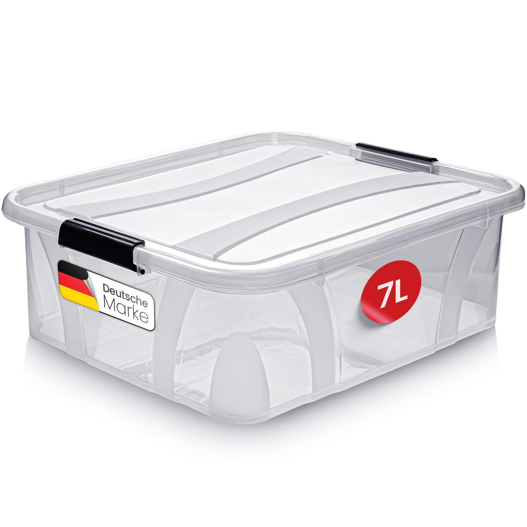KONZEPT Aufbewahrungsbox mit Deckel, Stapelbox, BPA-frei, günstig online kaufen