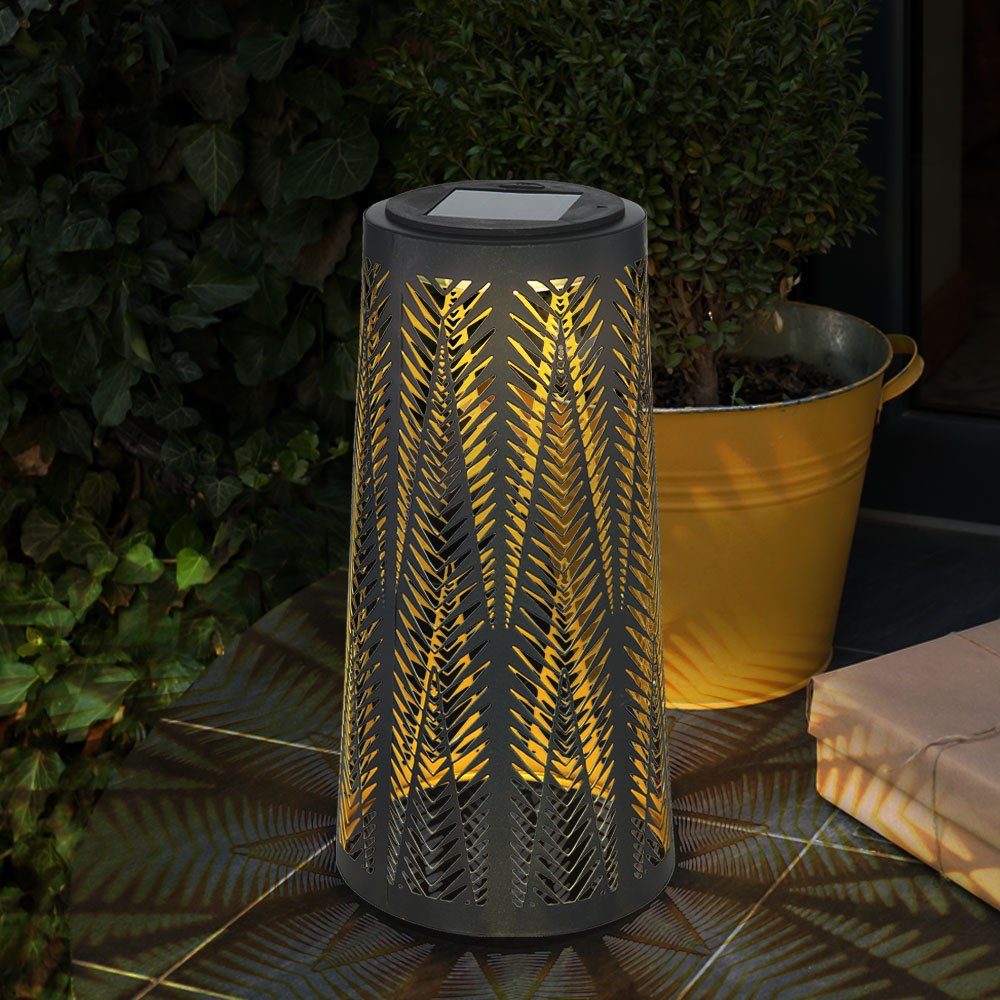 Solar Tischleuchte Außen Tisch für Solarlicht Gartenleuchte, Solarlampe Außen Laterne Warmweiß, etc-shop