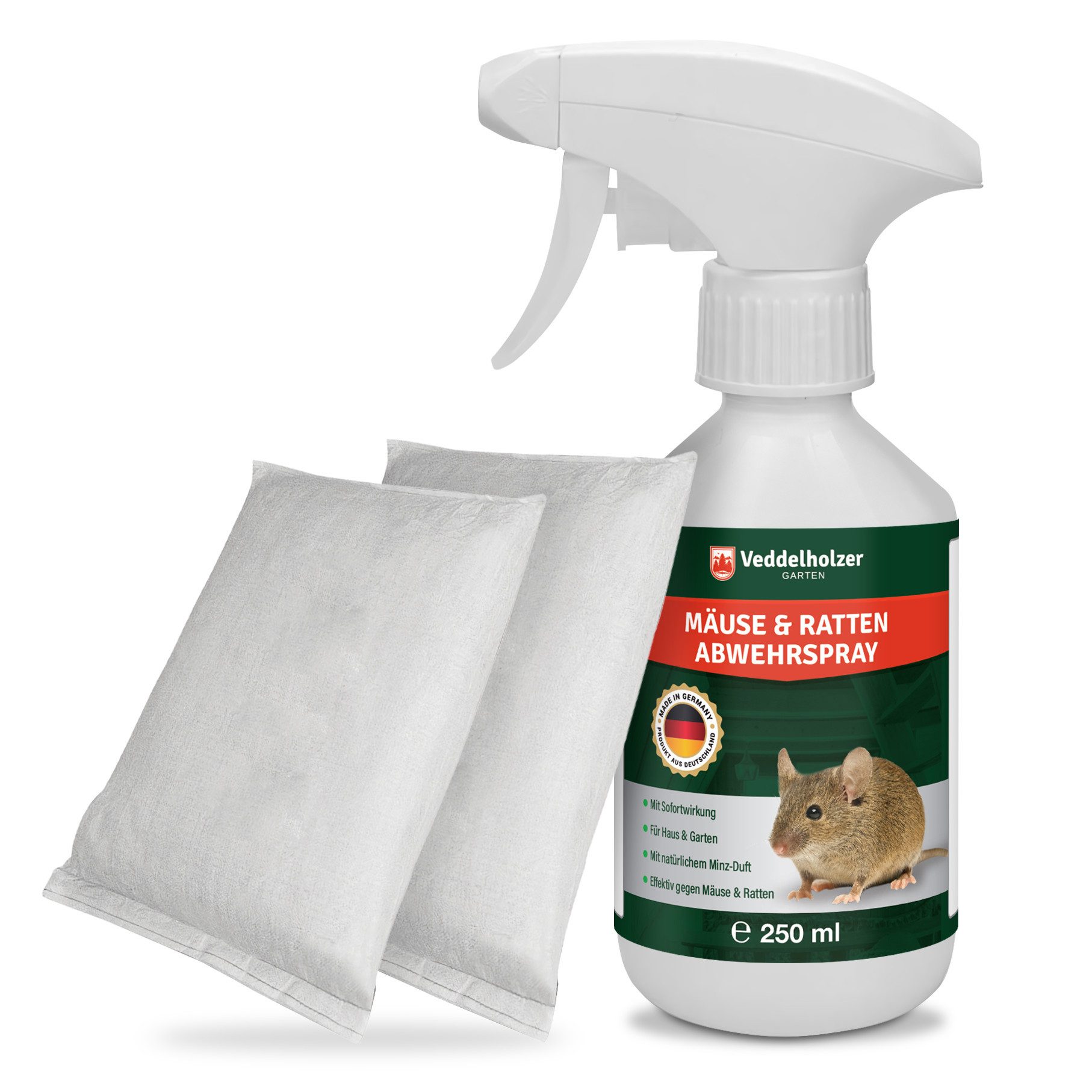 Veddelholzer Tierabwehrspray 250ml Mäuseabwehr Set mit Duftsäckchen natürli günstig online kaufen